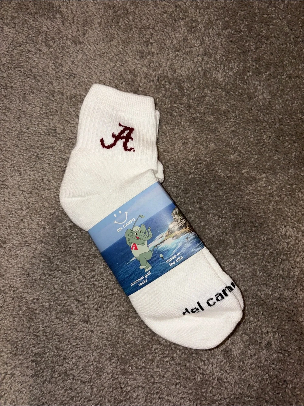 Del Campo University of Alabama Socks M/L